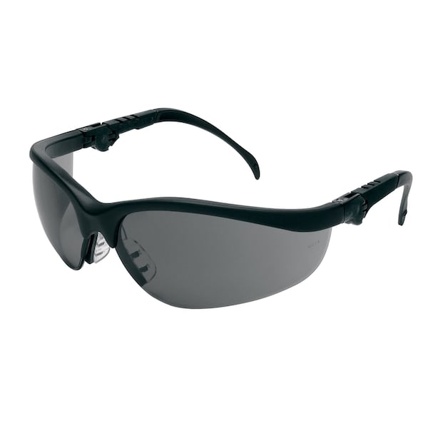 Mcr Safety Klondike (KD3), Safety Glasses, Anti-Fog, Gray Lens, Black Frame, Half Frame, 12 PK KD312AF - main